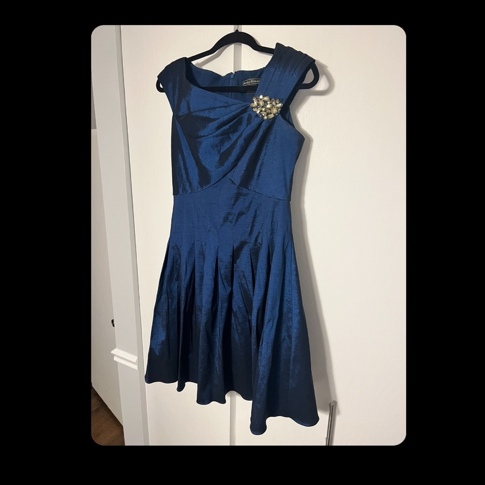 Vintage Inspired Navy Blue Jessica Howard Dress